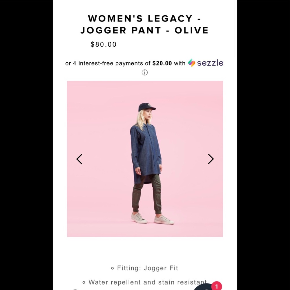 Women’s green cargo pants by Publish
